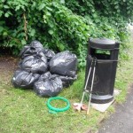 Rubbish Bags Collected around Wilmslow Leisure Centre on 7th June 2014