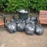 Litter collectted by Wilmslow Clean Team on "UK Clean Up Day" organised by letsdoituk